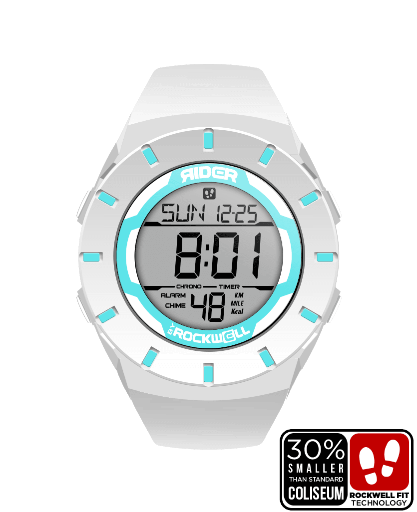 Coliseum Fit™ Forum (White/Teal) Watch