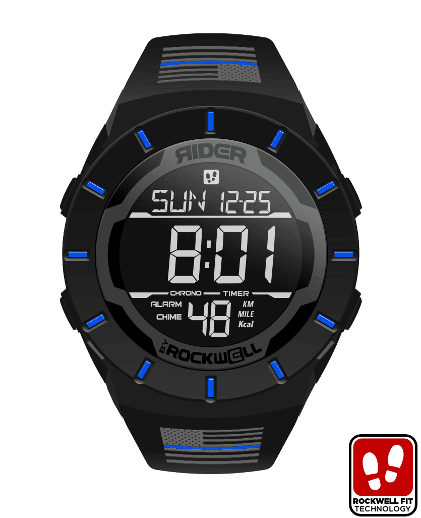 Coliseum Fit™ Police - Freedom Edition (Black/Blue) Watch