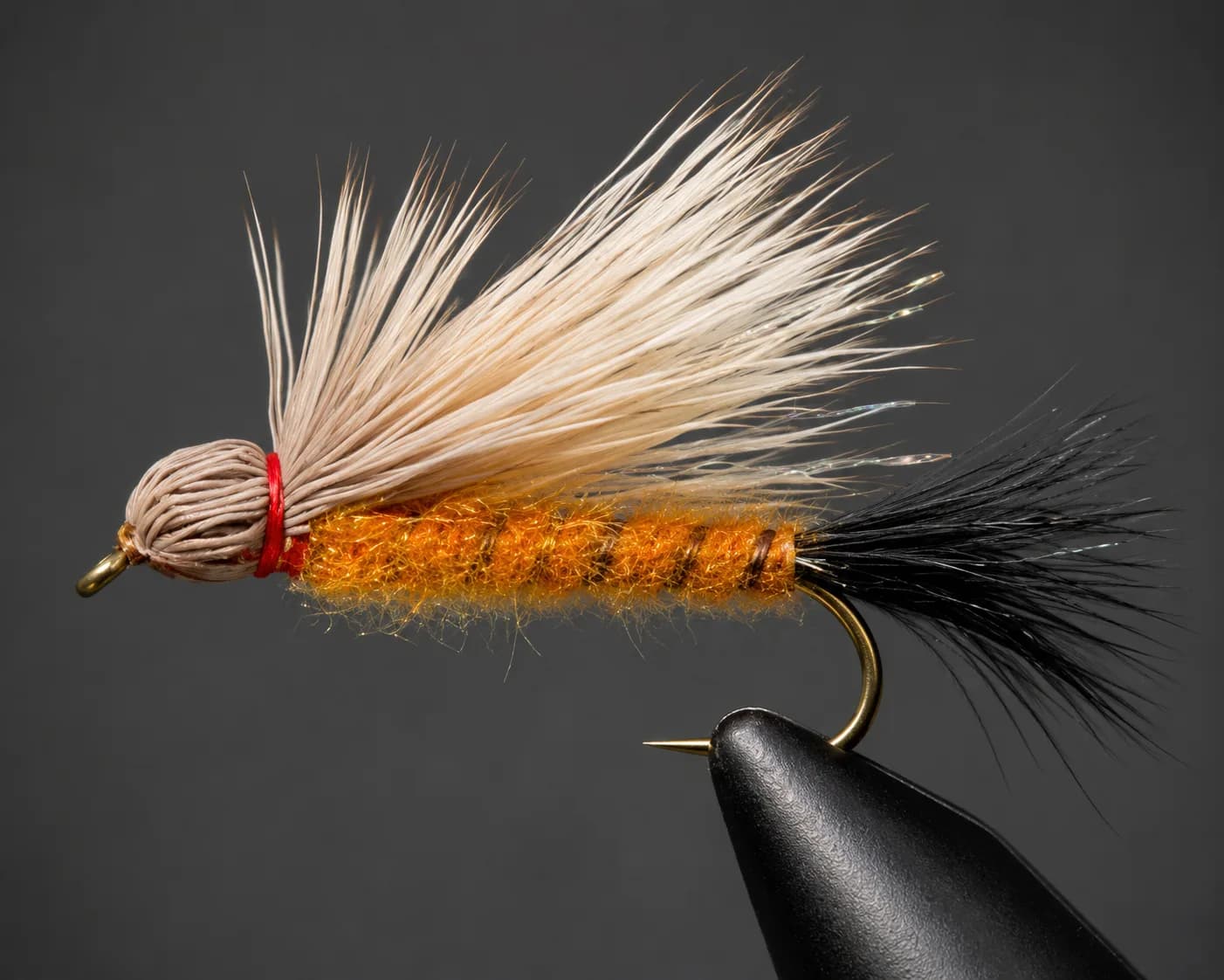 Bullet Head Orange Salmon Fly