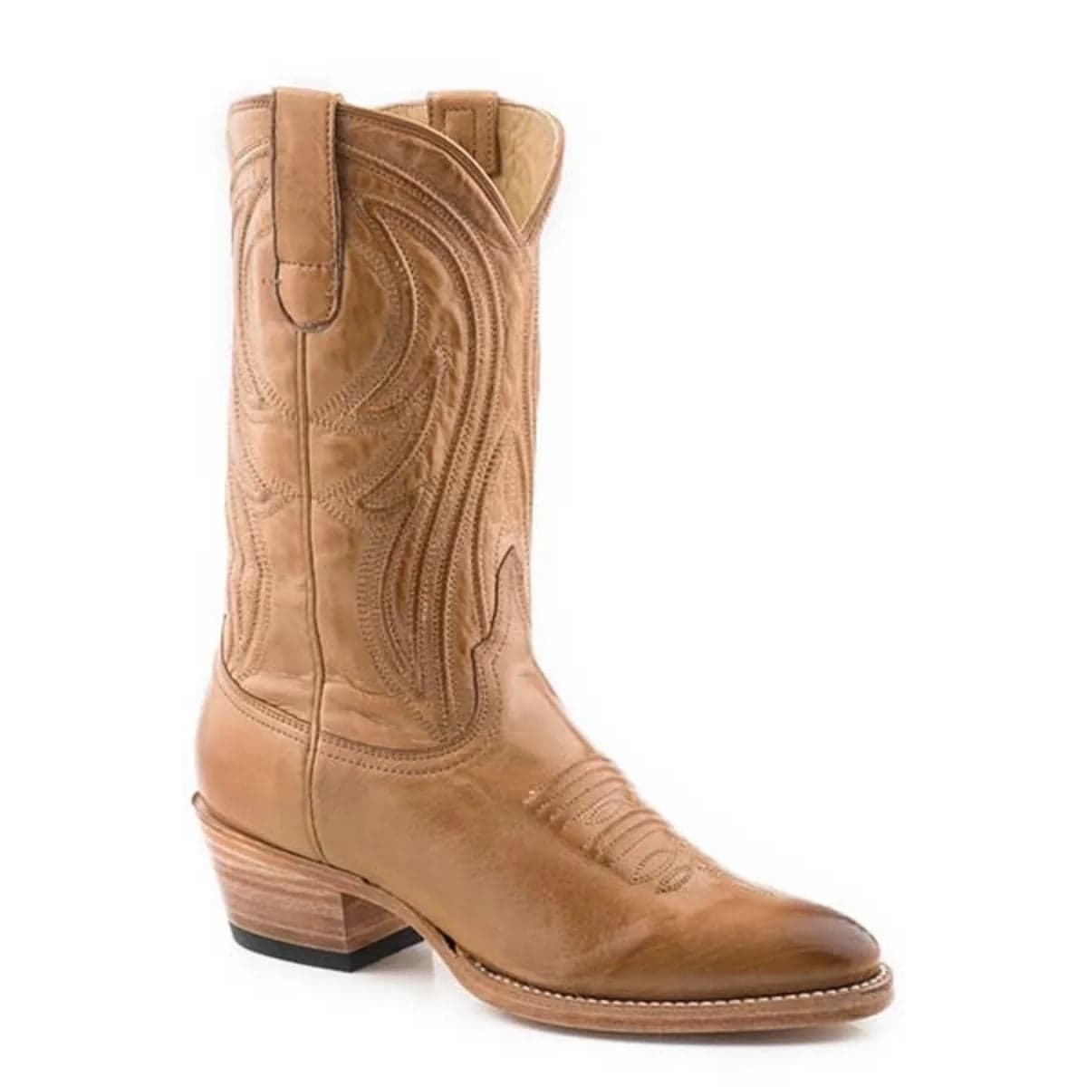 Stetson Nora (Tan) - Women's Leather Cowgirl Boot