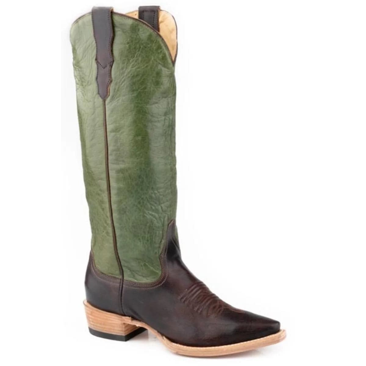 Stetson Clover (Green) - Women's Leather Cowgirl Boot
