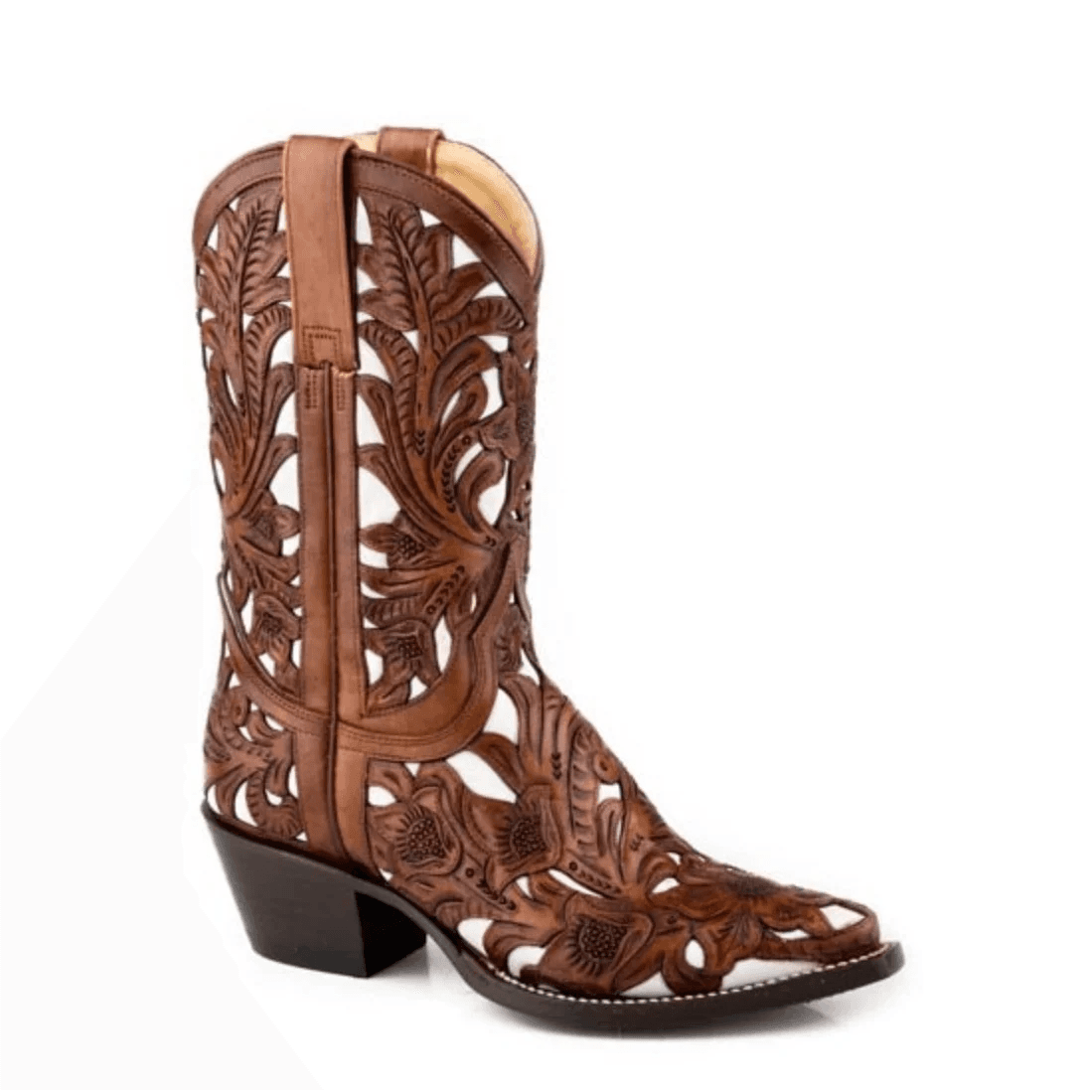 Stetson Abilene (Brown) - Women's Leather Cowgirl Boot
