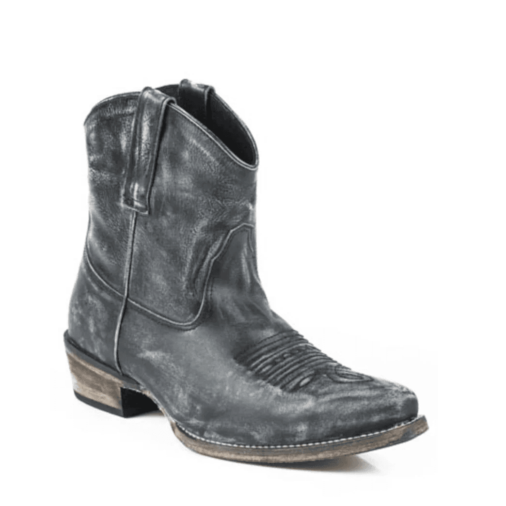 Roper Dusty (Black) - Women's Ankle Cowgirl Boot