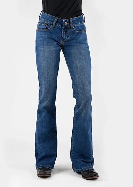 Stetson 816 Classic Stretch Boot Cut (Dark Wash) - Women's Jeans