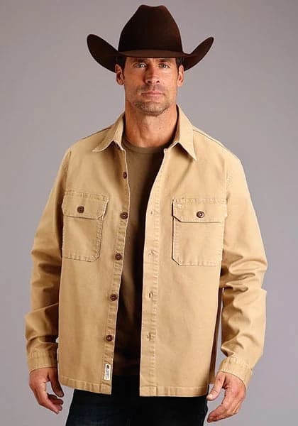 Stetson Stretch Canvas (Tan) - Men's Jacket