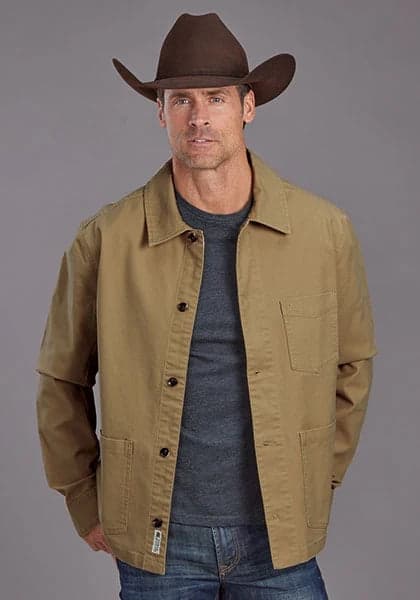 Stetson Stretch Canvas (Brown) - Men's Jacket