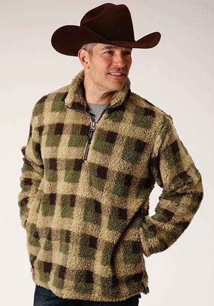 Roper 1352 Polar (Green) - Men's Fleece Pullover