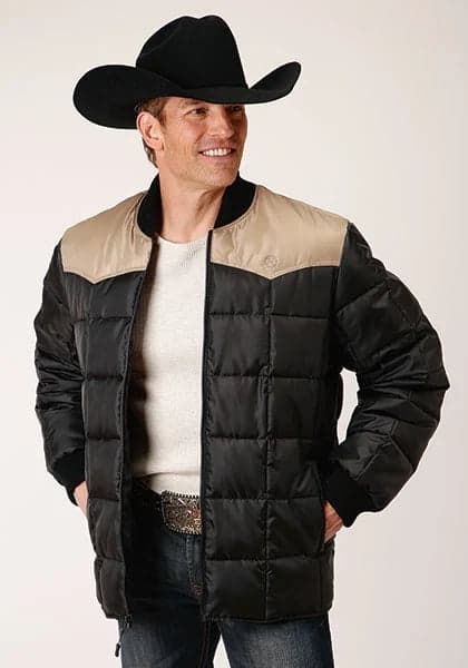 Roper 1473 Poly Filled (Tan/Black) - Men's Jacket