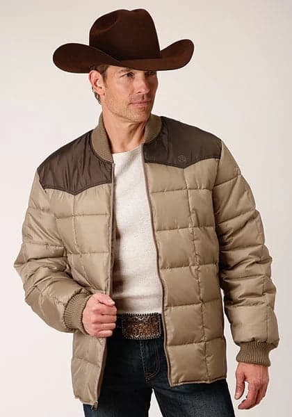 Roper 1473 Poly Filled (Brown/Khaki) - Men's Jacket