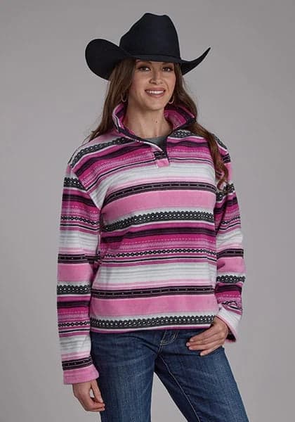 Roper 2322 Aztec (Pink) - Women's Fleece Pullover