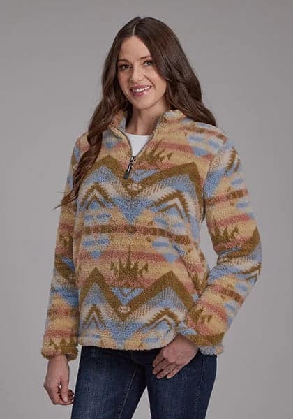 Roper 2260 Aztec (Brown) - Women's Fleece Pullover