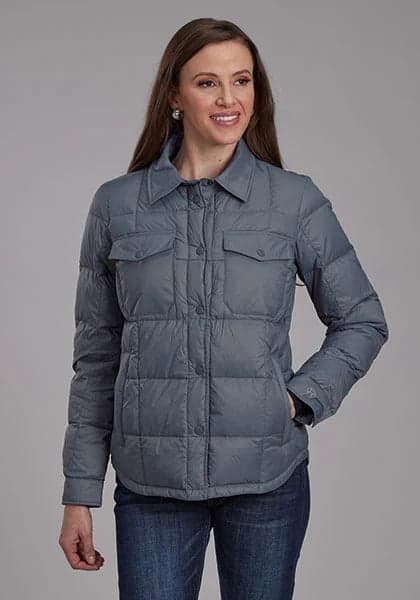 Roper 2165 Parachute Pockets (Steel) - Women's Nylon Jacket