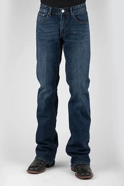 Tin Haul 1661 Jagger Stretch Fit (Dark Wash) - Men's Bootcut Jeans