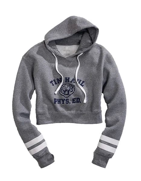 Tin Haul Tiger Print (Grey) - Women's Hoodie Sweatshirt