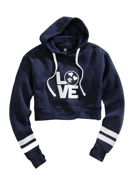 Tin Haul Love Print (Navy) - Women's Hoodie Sweatshirt