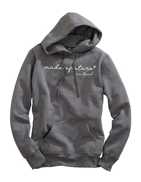 Tin Haul Script Print (Grey) - Women's Hoodie Sweatshirt