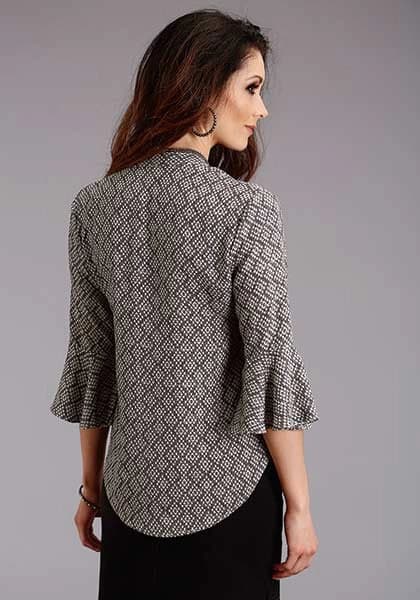 Stetson 2101 Aztec Geo Rounded (Black) - Women's Blouse