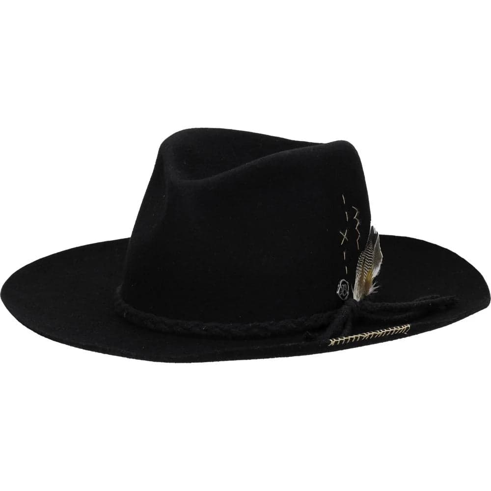 Biltmore Postino - Wide Brim Premium Wool Felt Fedora Hat
