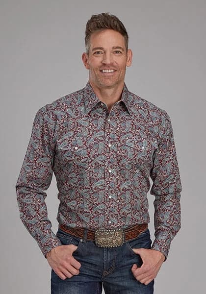 Roper 2154 Orchard Paisley (Multi) - Men's Western Shirt