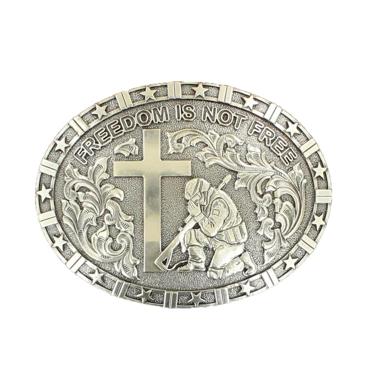 Nocona Military Prayer - Belt Buckle