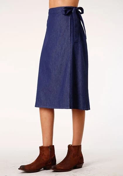 Roper 1283 5.5 Oz Indigo Denim (Blue) - Women's Skirt