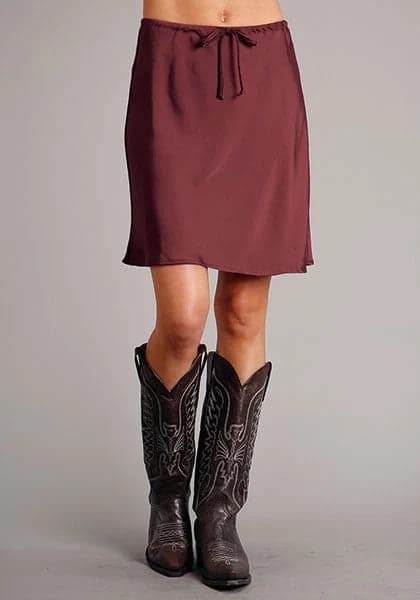 Stetson 1763 Poly Satin (Wine) - Women's Skirt