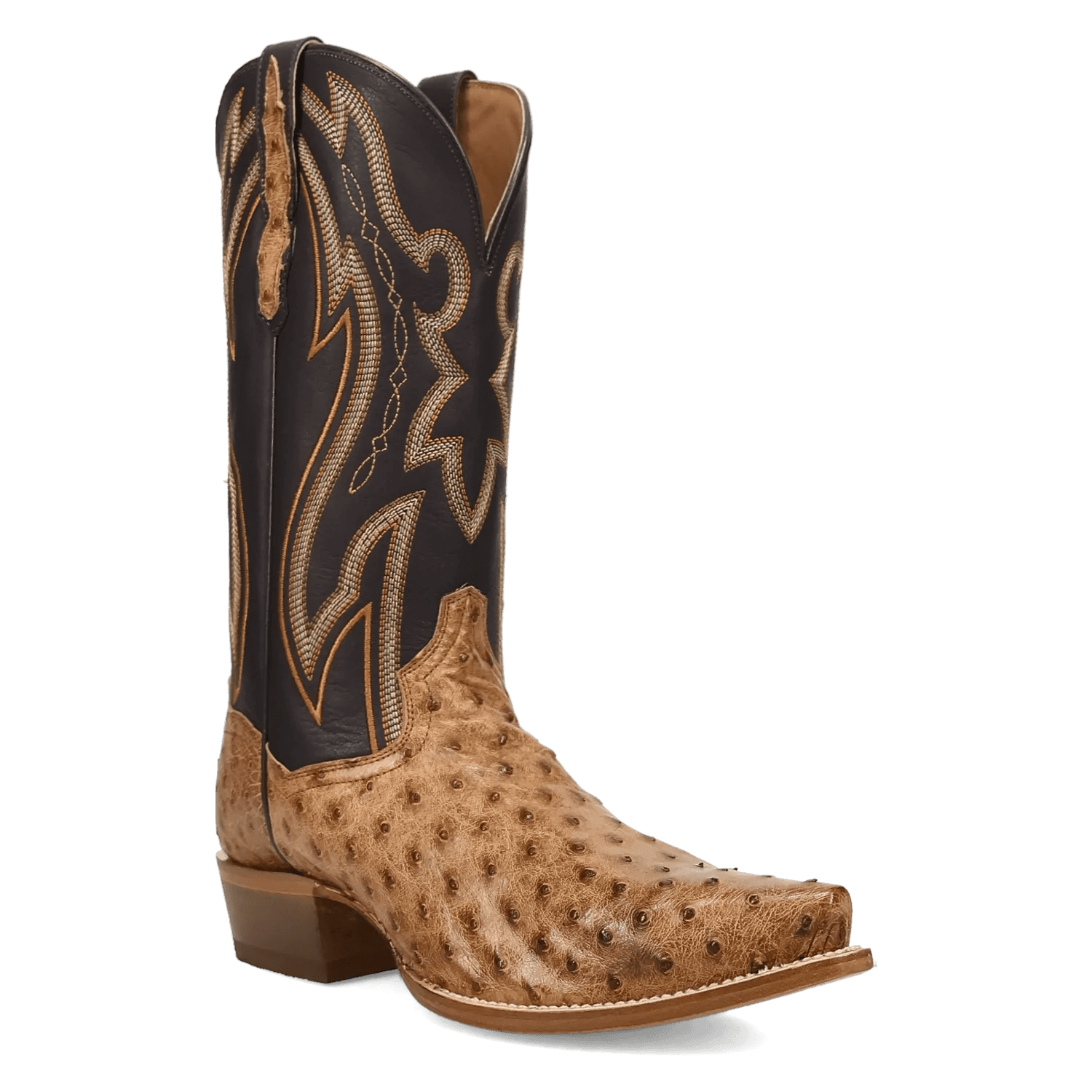 Dan Post Grit - Men's Ostrich Leather Cowboy Boots