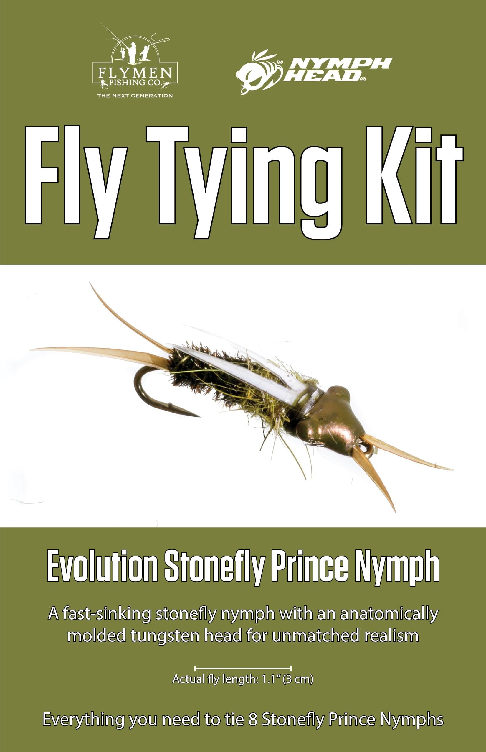 Fly Tying Kit: Nymph-Head Evolution Stonefly Prince Nymph