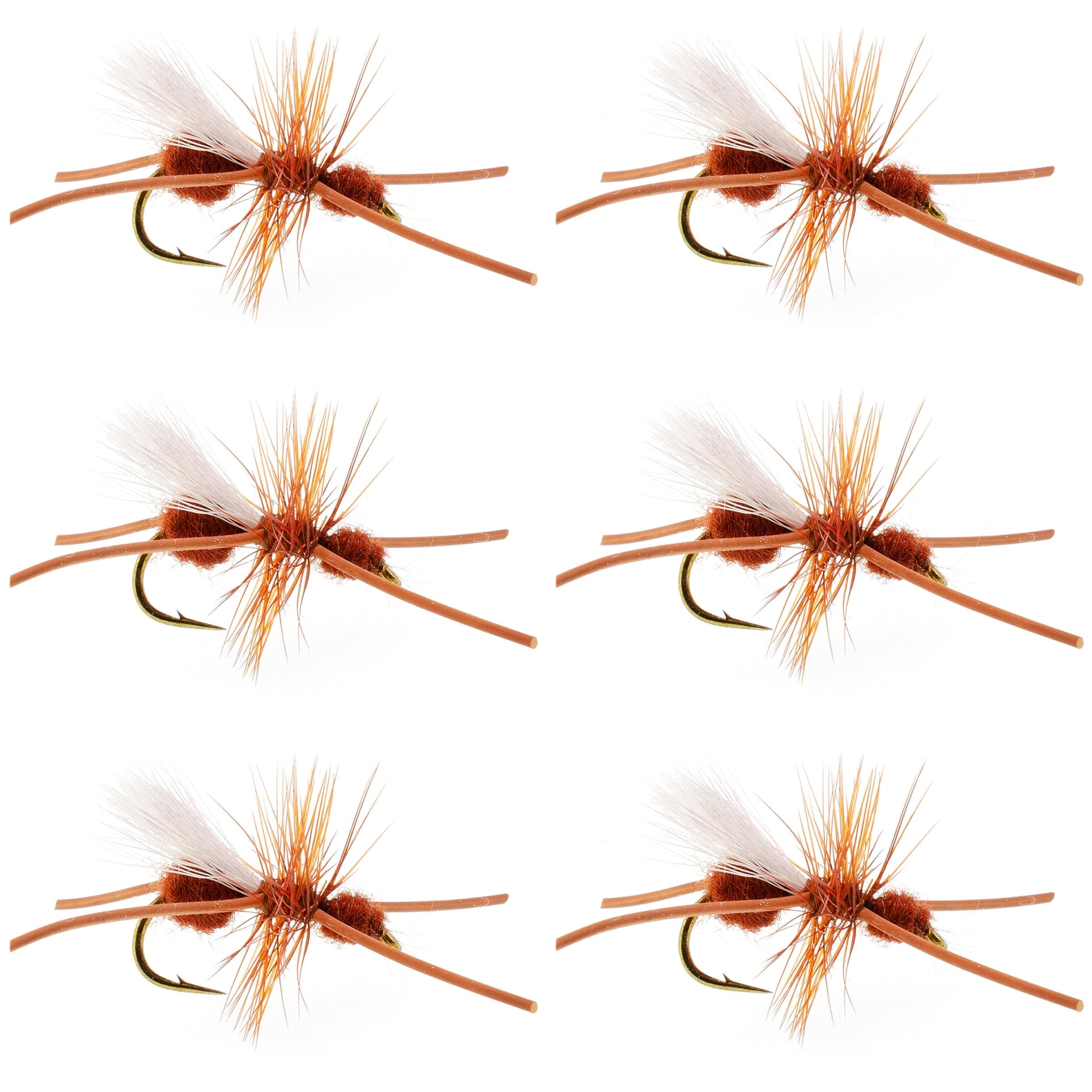 Turcks Power Flying Ant Cinnamon Terrestrial Trout Dry Fly - 6 Flies Hook Size 12