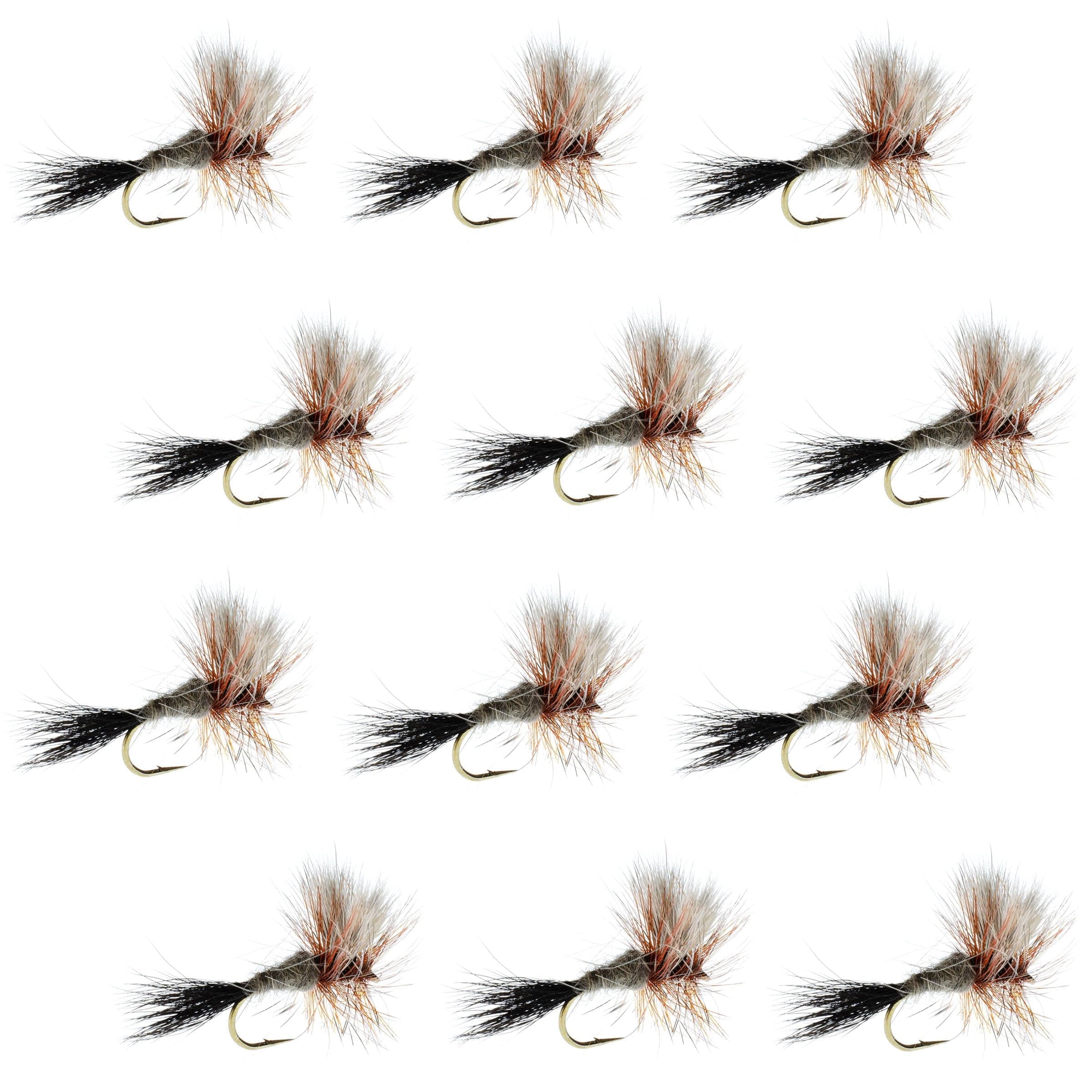 Ausable Wulff Classic Dry Fly 1 Dozen Flies Hook Size 10