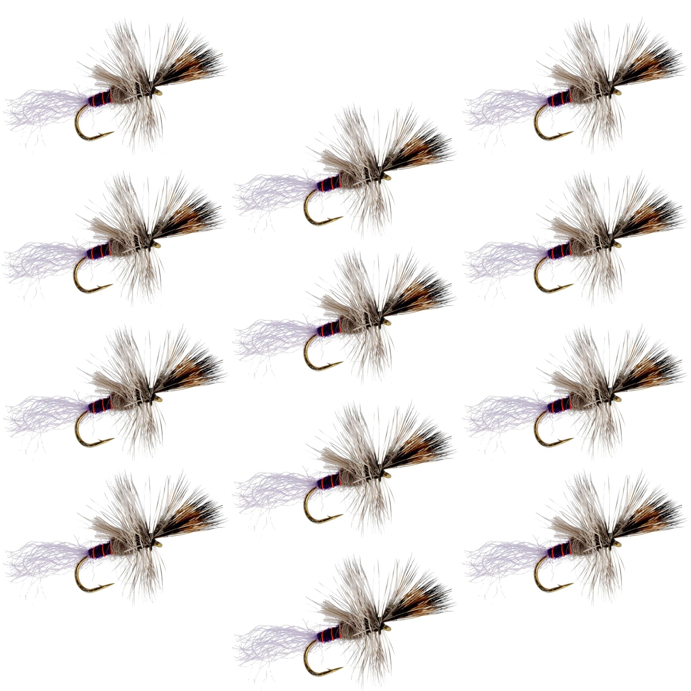 Purple Haze Cripple Mayfly 12 Flies Hook Size 16