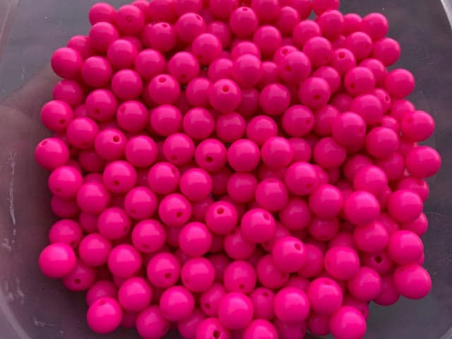 8mm "Solid Pink" Beads (50 Pack)