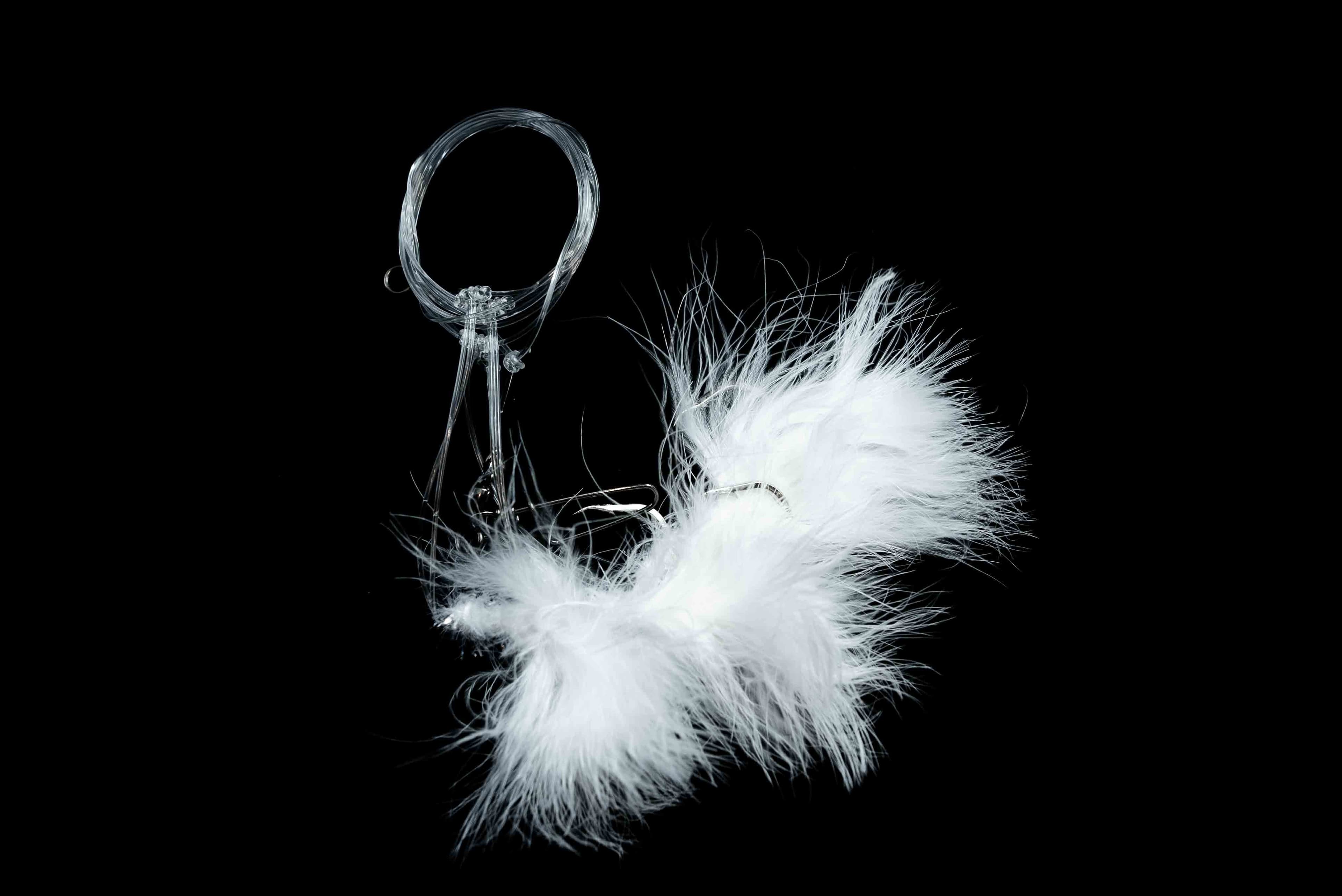 VIP Triple Hook Shrimp Flies "White/White" (80lb)