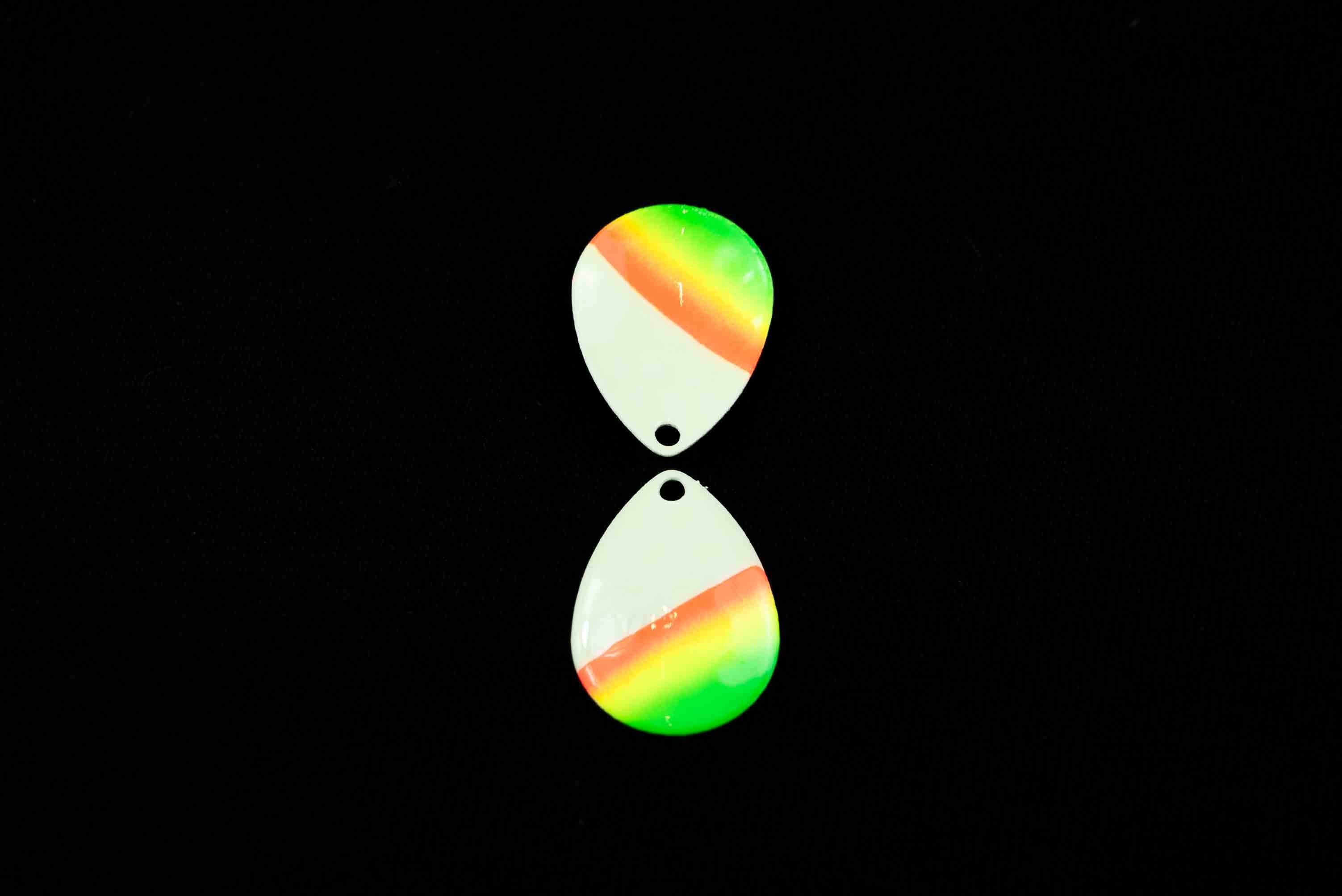 #3.5 Colorado "Double Glow Mex Hat" Spinner Blade (Single Blade)
