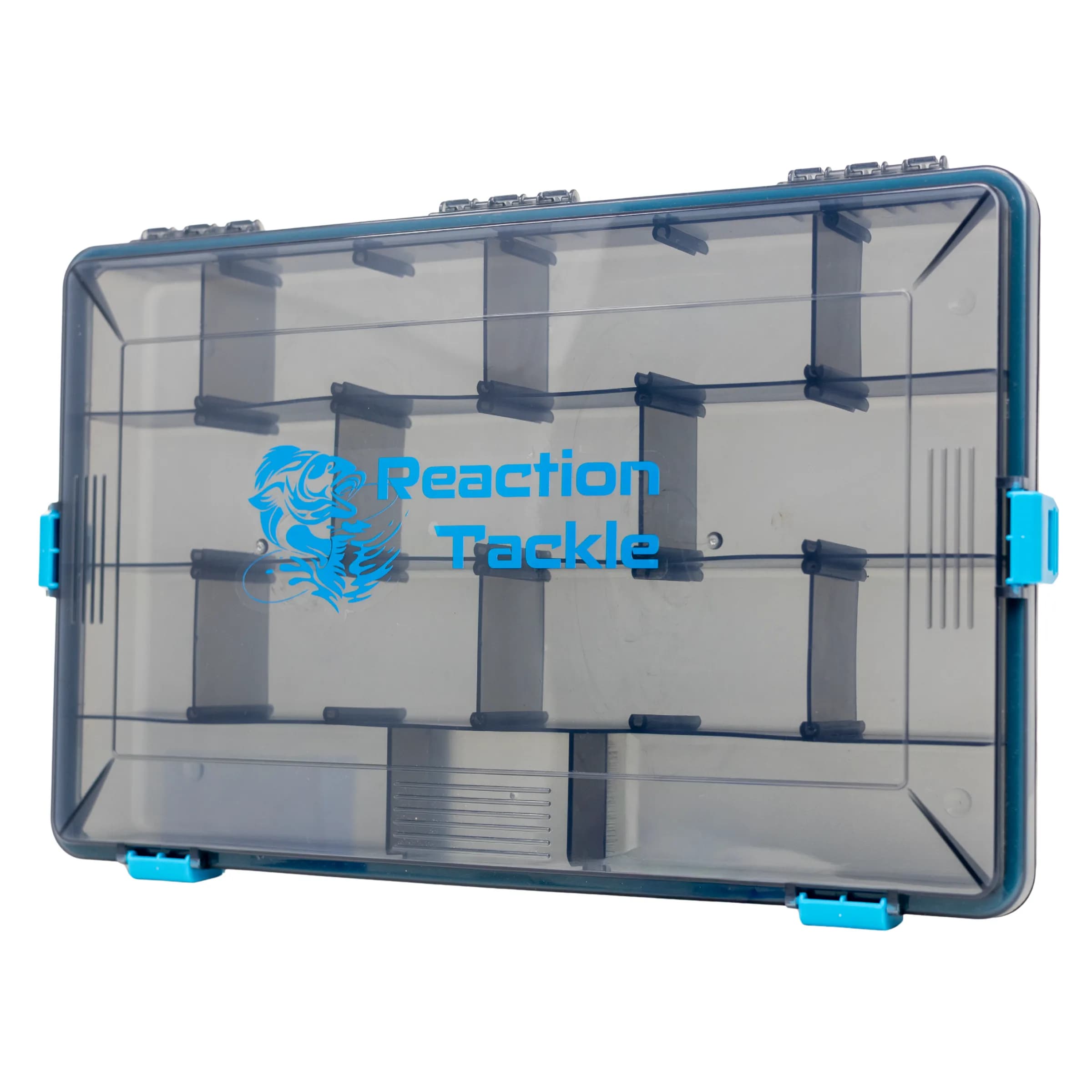 Reaction Tackle Standard Tackle Tray- Sturdy and Water Resistant with 4 Reliable Clips
