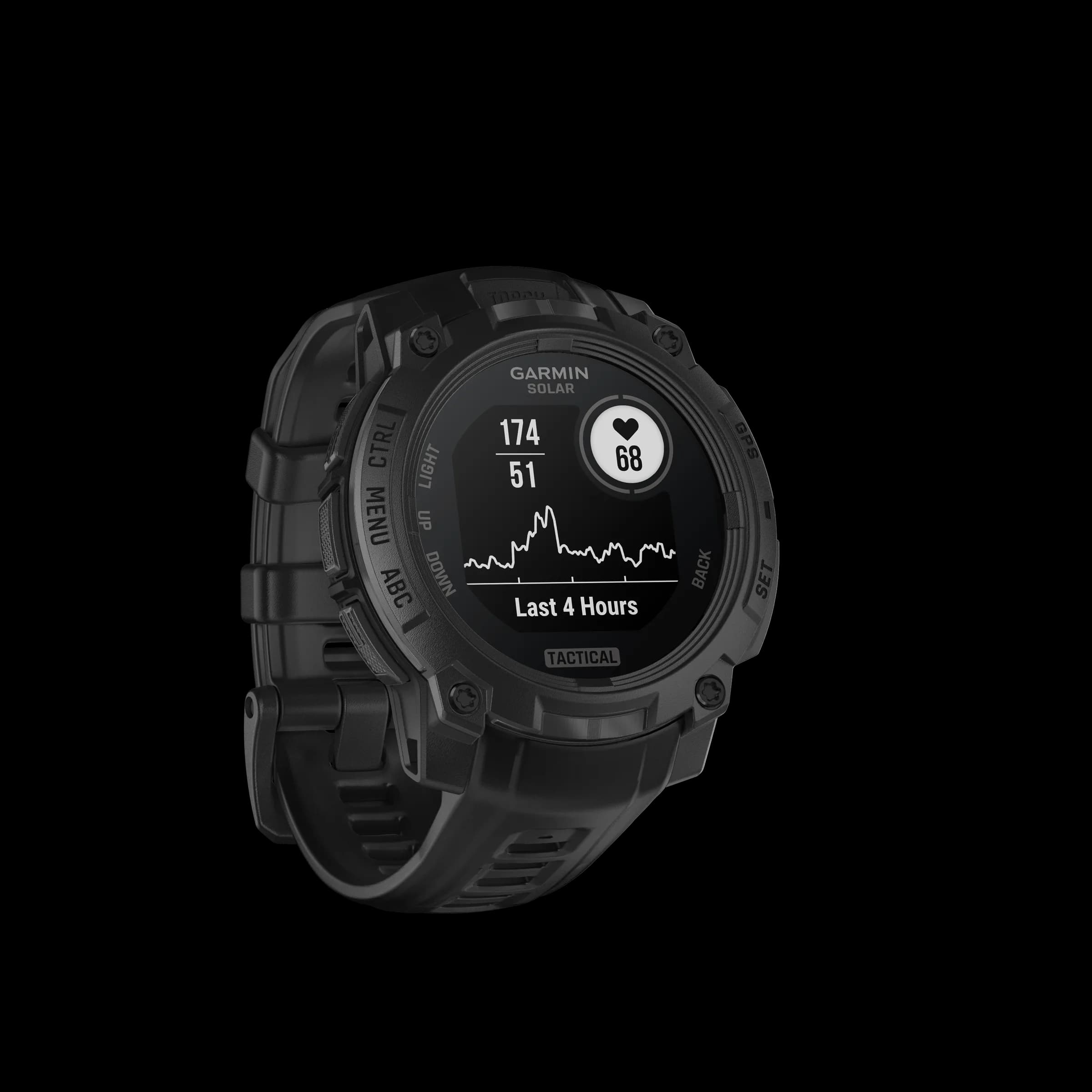 Garmin Instinct 3 Tactical - Tough Smartwatch w/ Solar Charging & 10 ATM Waterproof