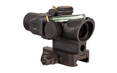 Trijicon ACOG - 1.5X16mm - Dual Illuminated Green Ring & 2 MOA Dot - Includes Q-LOC Mount - Matte Finish - Black