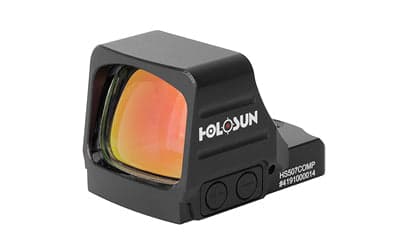 Holosun Technologies 507COMP - Green Dot - Open Pistol Sight - 2 MOA Dot - 1X Magnification - Anodized Finish - Black