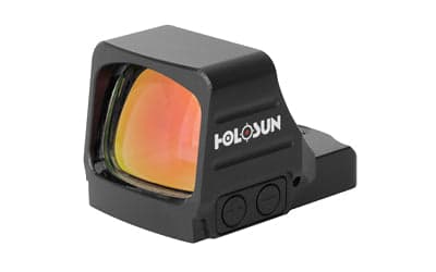Holosun Technologies 407COMP - Gold Dot - Open Pistol Sight - 6 MOA Dot - 1X Magnification - Anodized Finish - Black