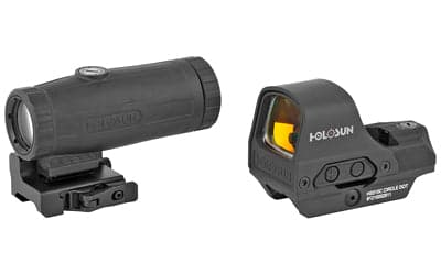 Holosun Technologies HS510C Open Reflex Circle Red Dot Sight and HM3X Magnifier Combo Pack - Hard Case