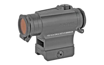 Holosun Technologies Micro Red Dot - 2 MOA Dot with 65 MOA Circle or 2 MOA Dot - QD Mount - Removeable/Rotating Flip Lens Caps - Side Battery - Black