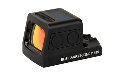 Holosun Technologies EPS Carry MRS - Reflex Sight - Multiple Reticle - 32 MOA Circle - 2 MOA Green Dot - Aluminum Housing - Matte Finish - Black - Solar with Internal Battery