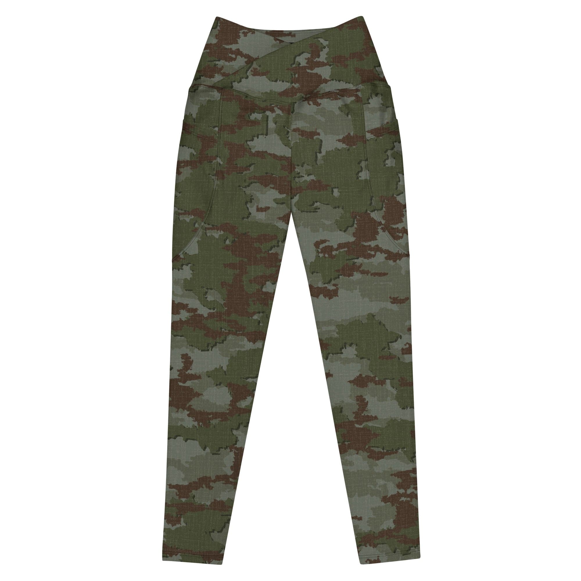 Athleisure Crossover Leggings With Pockets | TerraVerde Camo