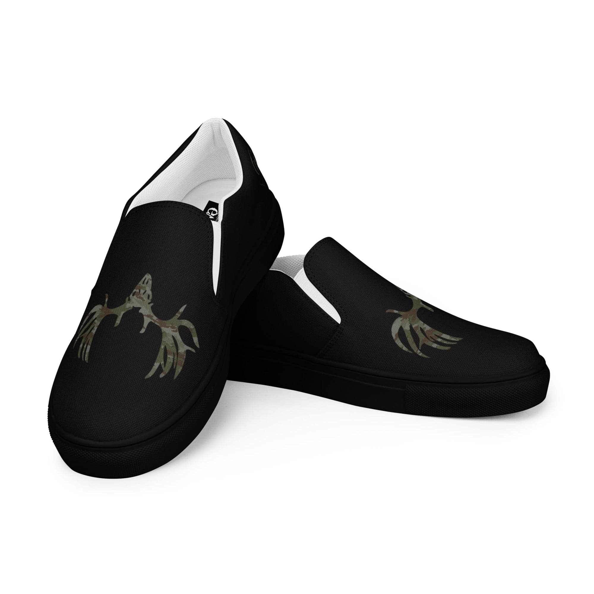 Buck Head Women's Black Canvas Slip-On Shoes