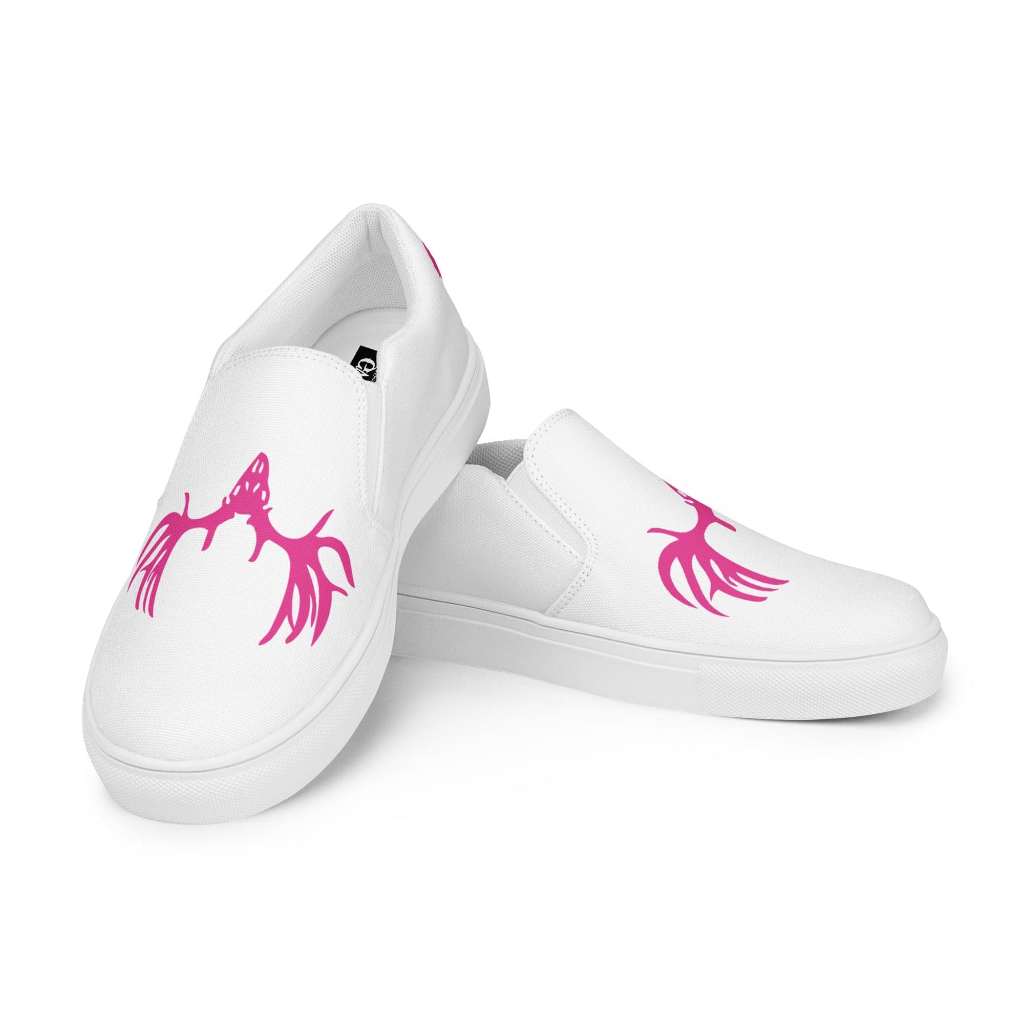 Buck Head Women’s White Canvas Slip-On Shoes