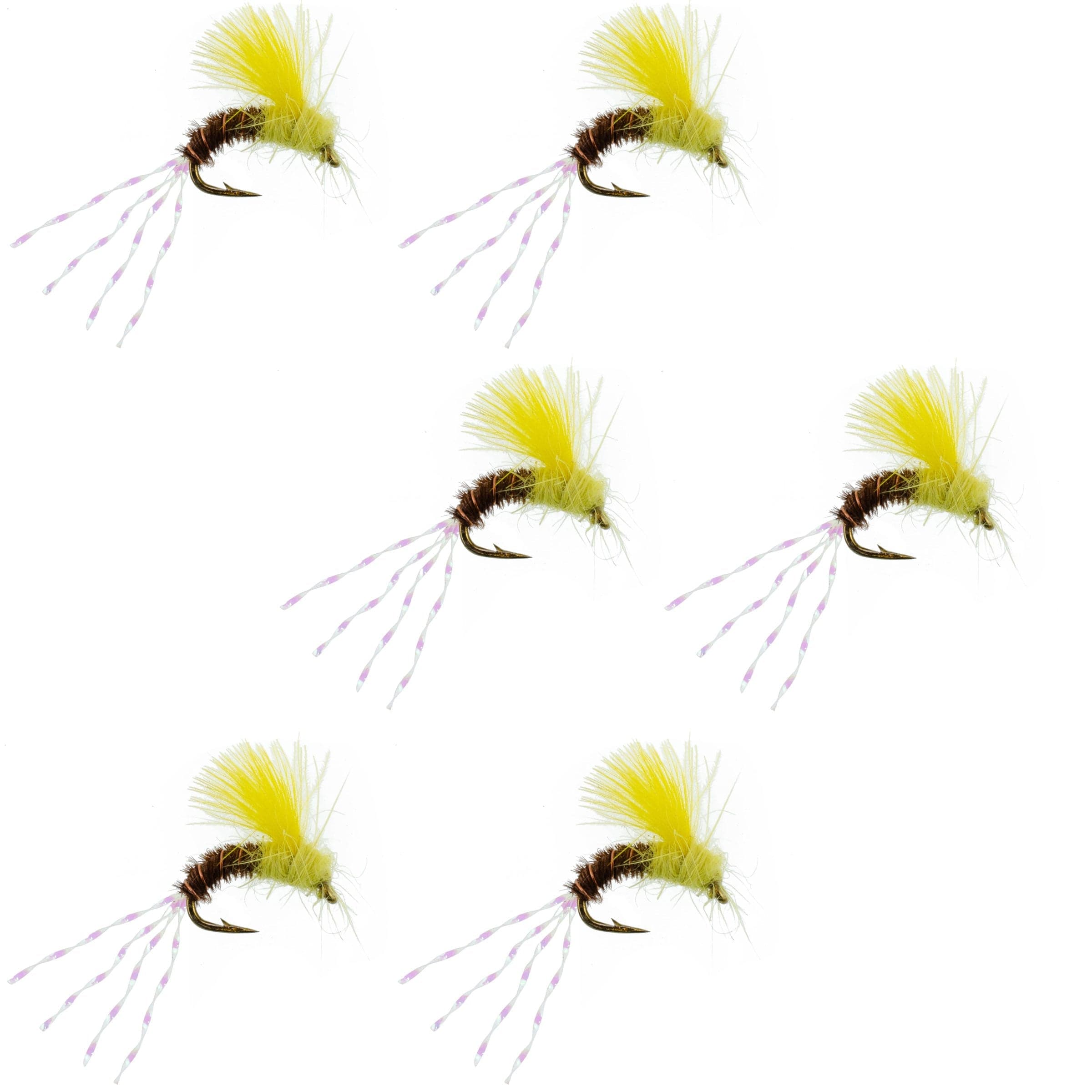CDC Pale Morning Dun Emerger PMD Fishing Fly - 6 Flies Size 18