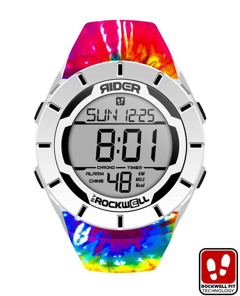 Coliseum Fit™ Samadelic Tie-Dye Edition (White/Black) Watch