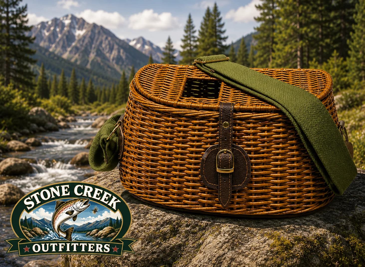 Standard Split Willow Creel w/ Strap