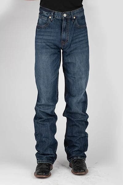 Stetson 1520 Straight Leg Fit V Pockets (Dark Wash) - Men's Jeans